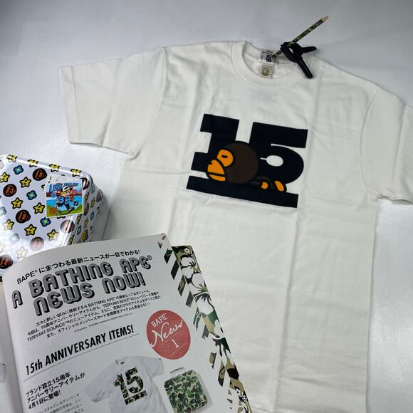 BAPE Baby Milo x Mario 15th Anniversary 2008 Box Set w/ Tee - Picture 12 of 14